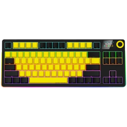 LORGAR Rally 70TKL W-YL 75% Wireless Yellow Mechanical Keyboard