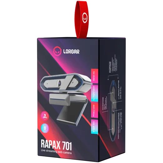 LORGAR Rapax 701 Quad HD Streaming Webcam 6 LORGAR Rapax 701 Quad HD Streaming Webcam