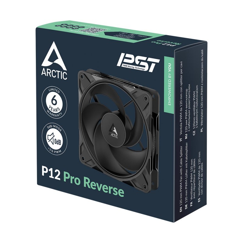 ARCTIC P12 Pro Reverse PWM 120mm Chassis Fan 6 ARCTIC P12 Pro Reverse PWM 120mm Chassis Fan