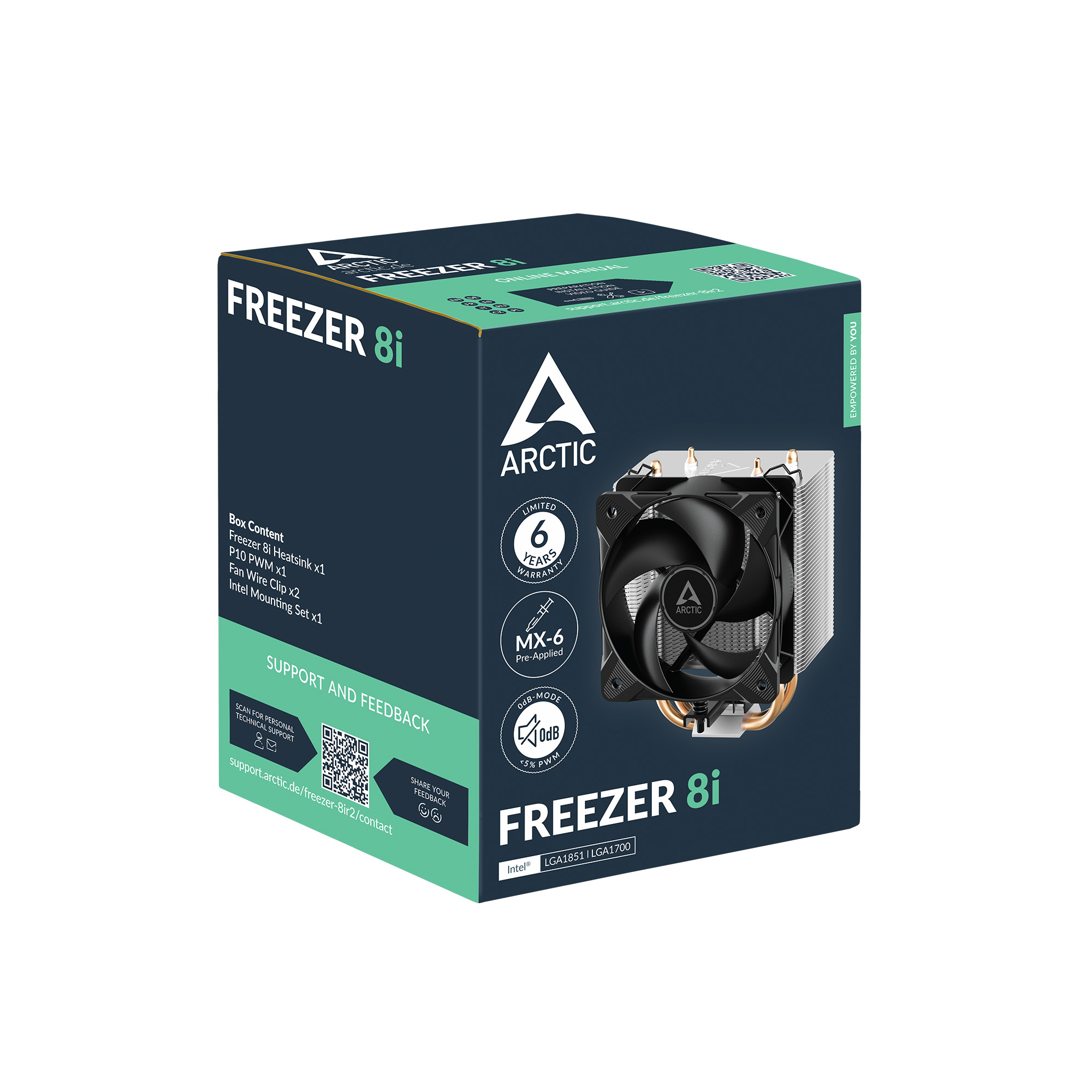 ARCTIC Freezer 8i Compact Intel CPU Air Cooler 6 ARCTIC Freezer 8i Compact Intel CPU Air Cooler
