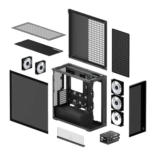 ARCTIC Xtender Black Tinted Glass Premium E-ATX Gaming Chassis 4 ARCTIC Xtender Black Tinted Glass Premium E-ATX Gaming Chassis