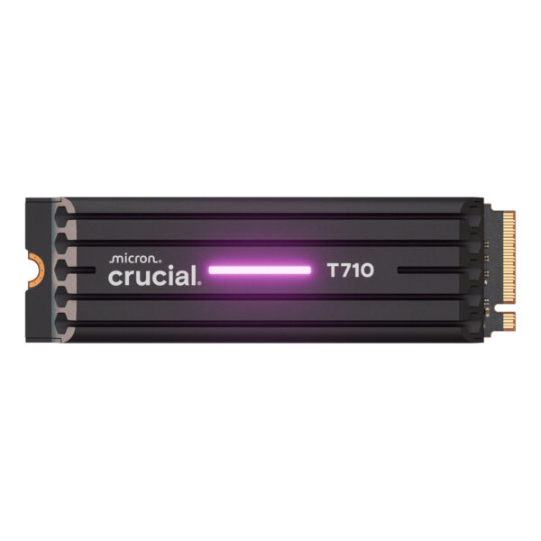 Crucial T710 2TB PCIe 5.0 x4 NVMe M.2 2280 SSD with Heatsink 1 Crucial T710 2TB PCIe 5.0 x4 NVMe M.2 2280 SSD with Heatsink