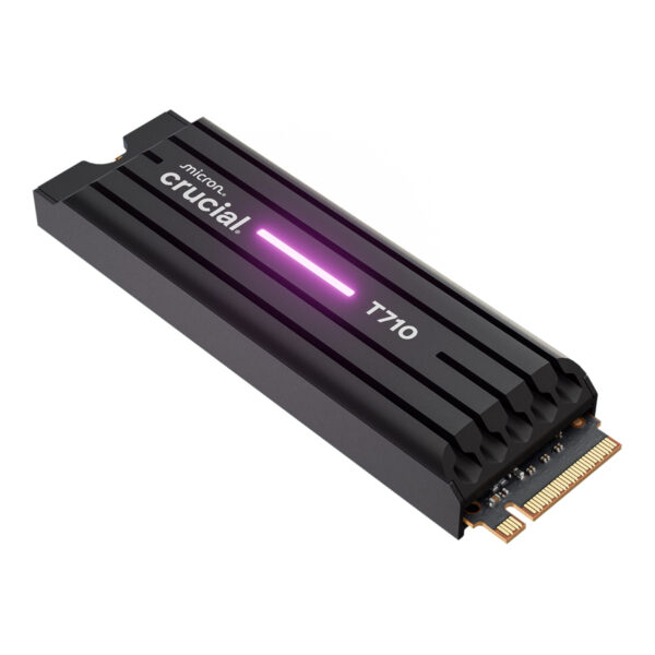 Crucial T710 2TB PCIe 5.0 x4 NVMe M.2 2280 SSD with Heatsink 2 Crucial T710 2TB PCIe 5.0 x4 NVMe M.2 2280 SSD with Heatsink