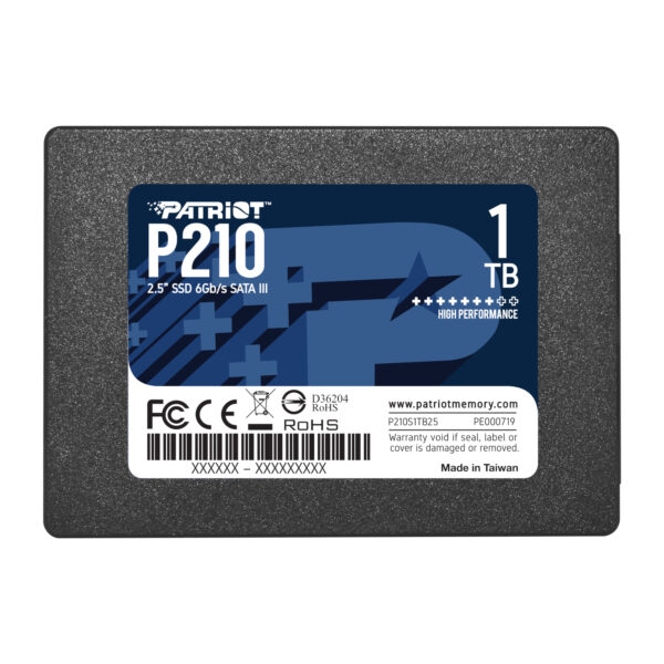 Patriot P210 1TB 2.5″ SATA III 6Gb/s Internal SSD 1 Patriot P210 1TB 2.5″ SATA III 6Gb/s Internal SSD