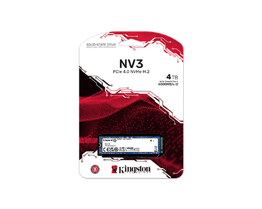 Kingston NV3 4TB PCIe 4.0 x4 NVMe M.2 2280 SSD 3 Kingston NV3 4TB PCIe 4.0 x4 NVMe M.2 2280 SSD