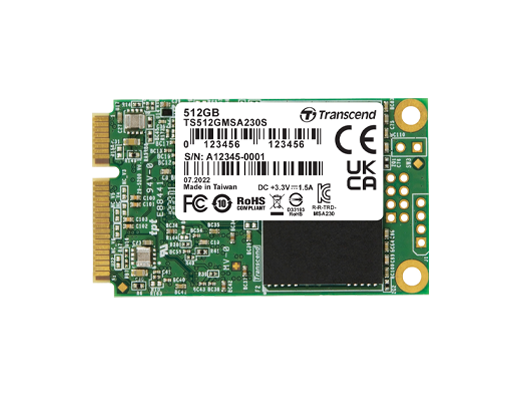 Transcend MSA230S 128GB mSATA SATA III 6Gb/s Internal SSD