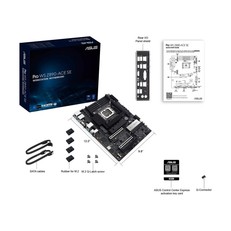 ASUS Pro WS Z890-ACE SE Intel LGA1851 ATX Workstation Motherboard 6 ASUS Pro WS Z890-ACE SE Intel LGA1851 ATX Workstation Motherboard