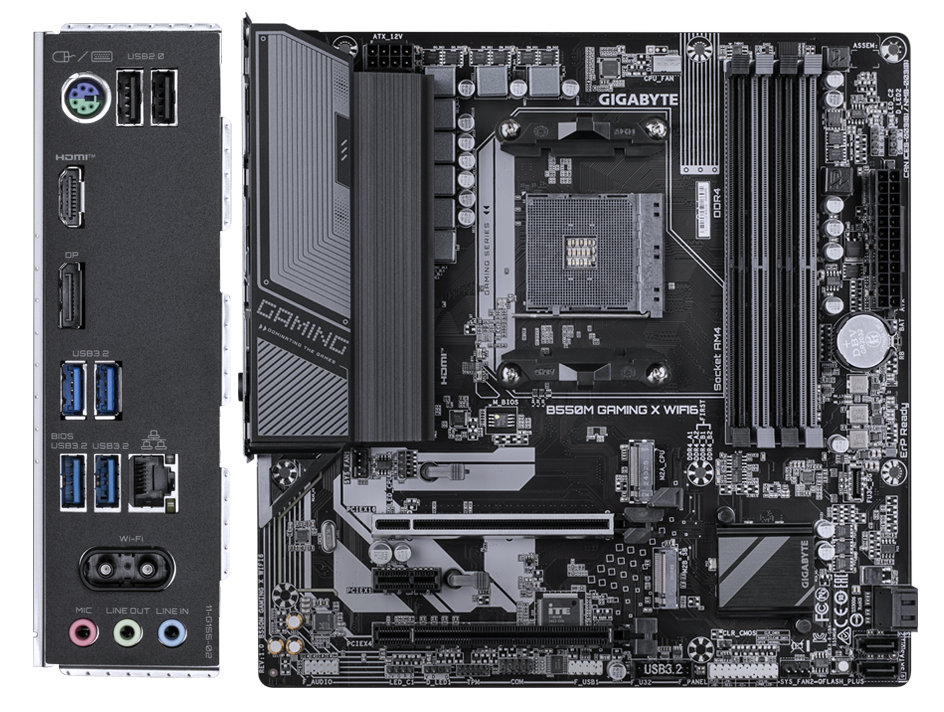 GIGABYTE B550M GAMING X WIFI6 AMD AM4 Micro-ATX Motherboard 4 GIGABYTE B550M GAMING X WIFI6 AMD AM4 Micro-ATX Motherboard