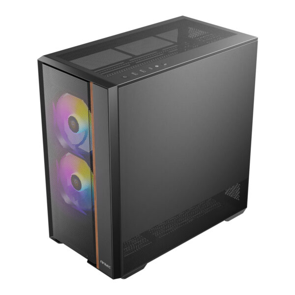 Antec FLUX REAR ARGB ATX Mid-Tower Tempered Glass Gaming Chassis 4 Antec FLUX REAR ARGB ATX Mid-Tower Tempered Glass Gaming Chassis