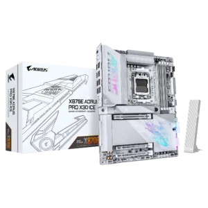 Gigabyte X870E AORUS PRO X3D ICE AMD AM5 ATX DDR5 PCIe 5.0 WiFi 7 Motherboard