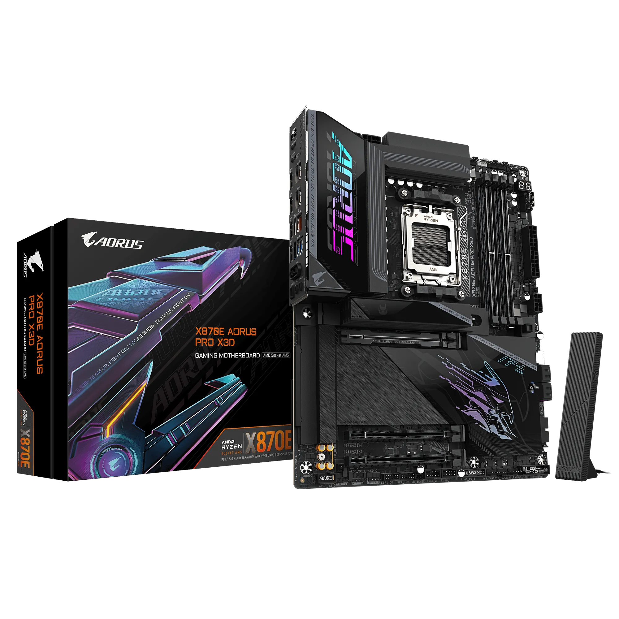 Gigabyte X870E AORUS PRO X3D AMD AM5 ATX DDR5 PCIe 5.0 WiFi 7 Motherboard 1 Gigabyte X870E AORUS PRO X3D AMD AM5 ATX DDR5 PCIe 5.0 WiFi 7 Motherboard