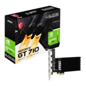 MSI GeForce GT 710 2GB DDR3 4x HDMI PCIe 2.0 Passive Graphics Card