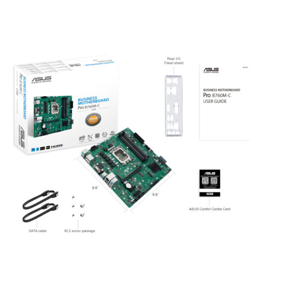 ASUS Pro B760M-C-CSM Intel LGA1700 Micro-ATX Motherboard 5 ASUS Pro B760M-C-CSM Intel LGA1700 Micro-ATX Motherboard