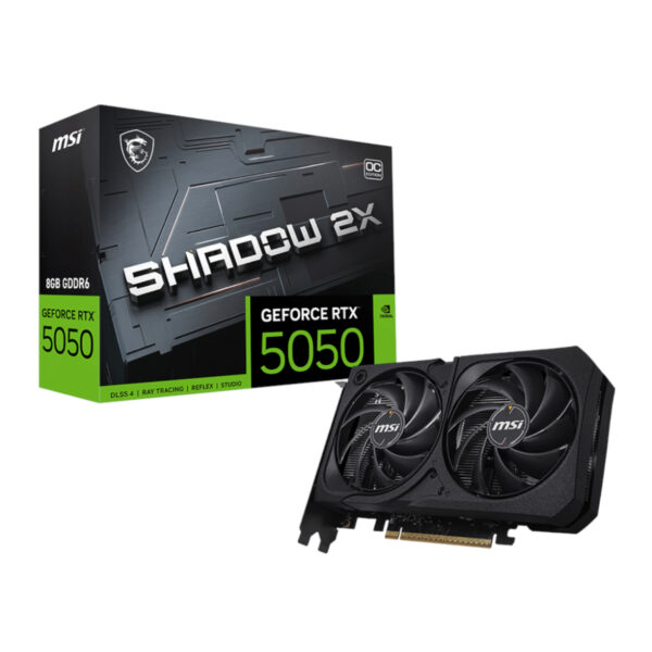 MSI GeForce RTX 5050 SHADOW 2X OC 8GB GDDR6 PCIe 5.0 Graphics Card
