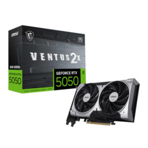 MSI GeForce RTX 5050 VENTUS 2X OC 8GB GDDR6 PCIe 5.0 Graphics Card