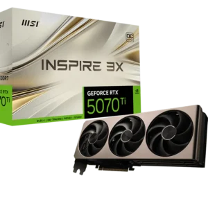 MSI GeForce RTX 5070 Ti INSPIRE 3X OC 16GB GDDR7 PCIe 5.0 Graphics Card