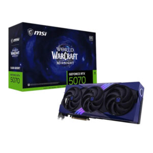 MSI GeForce RTX 5070 World of Warcraft Midnight Void Edition OC 12GB GDDR7 PCIe 5.0 Graphics Card