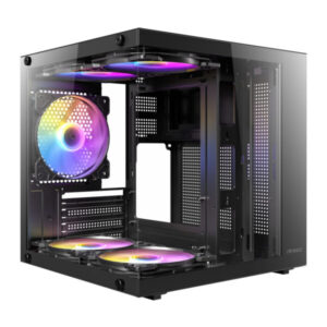 Antec VCX10M ARGB Micro-ATX Mini-Tower Tempered Glass Gaming Chassis