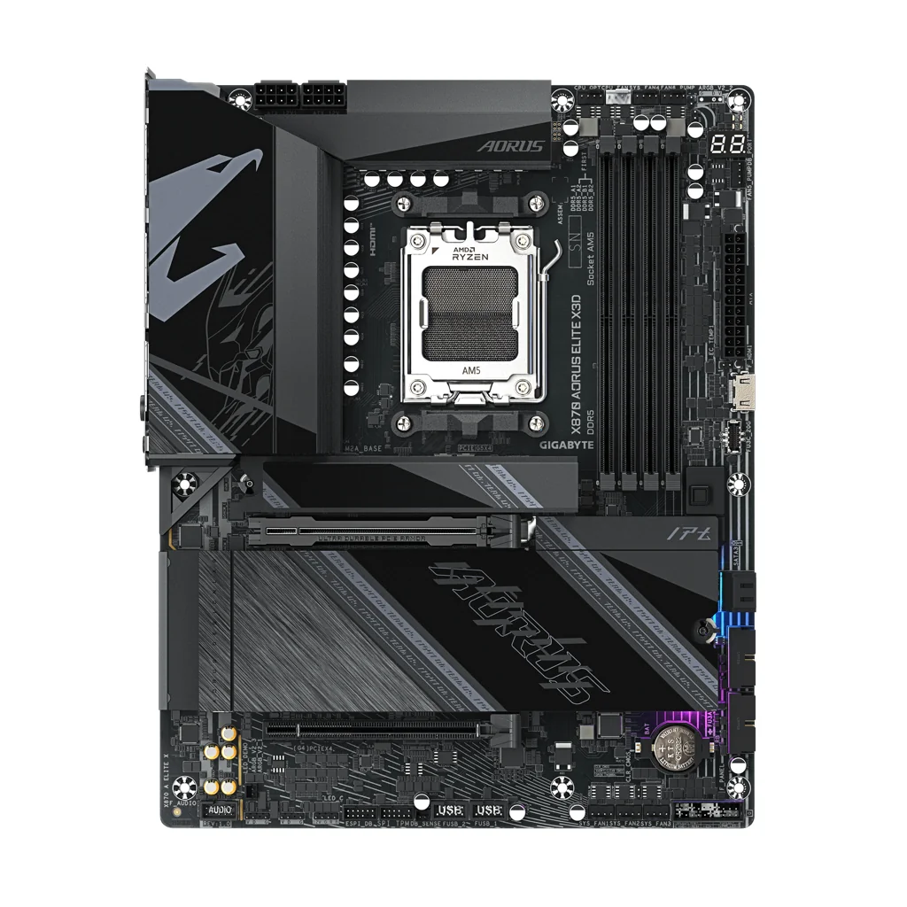 GIGABYTE X870 AORUS ELITE X3D AMD X870 Ryzen AM5 ATX Motherboard 2 GIGABYTE X870 AORUS ELITE X3D AMD X870 Ryzen AM5 ATX Motherboard