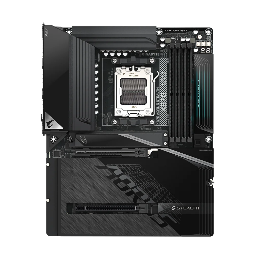 GIGABYTE X870 AORUS STEALTH AMD X870 Ryzen AM5 ATX Motherboard 2 GIGABYTE X870 AORUS STEALTH AMD X870 Ryzen AM5 ATX Motherboard