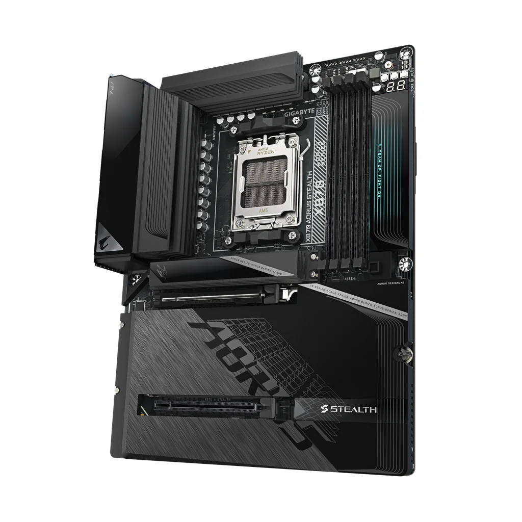 GIGABYTE X870 AORUS STEALTH AMD X870 Ryzen AM5 ATX Motherboard 3 GIGABYTE X870 AORUS STEALTH AMD X870 Ryzen AM5 ATX Motherboard