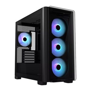 ASUS A23 PLUS Black Micro-ATX Tempered Glass Gaming Case