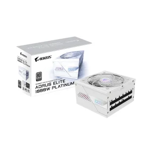 Gigabyte AORUS ELITE P1000W ICE 1000W 80 PLUS Platinum Fully Modular ATX 3.1 PCIe 5.1 Power Supply