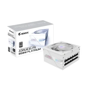 Gigabyte AORUS ELITE P850W ICE 850W 80 PLUS Platinum Fully Modular ATX 3.1 PCIe 5.1 White Power Supply