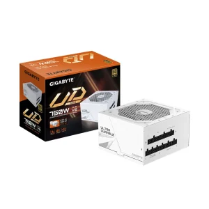 Gigabyte UD750GM PG5 ICE 750W 80 PLUS Gold Fully Modular ATX 3.0 PCIe 5.0 White Power Supply