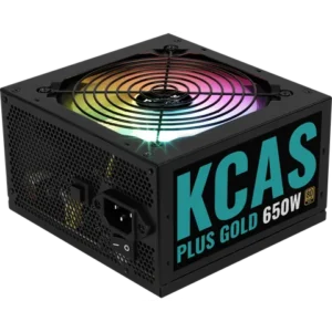 AeroCool KCAS Plus Gold 650W 80+ Gold ARGB ATX Power Supply