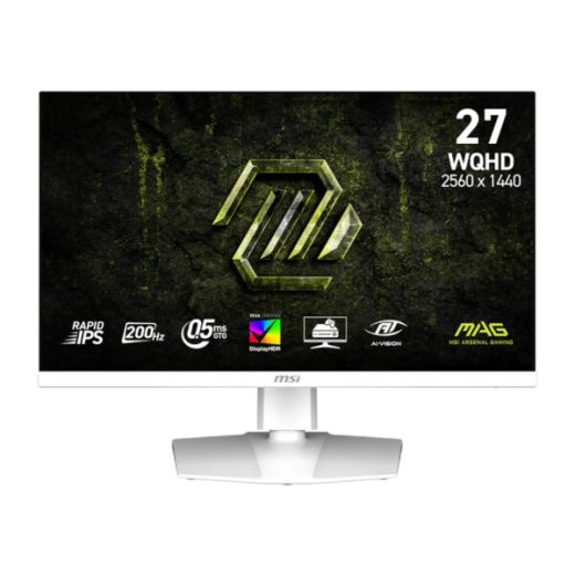 MSI MAG 274QRFW E20 27″ WQHD Rapid IPS 200Hz White Gaming Monitor