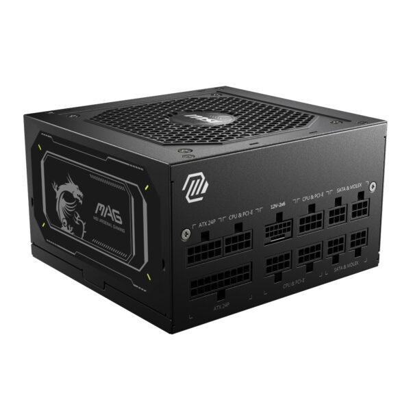 MSI MAG A850GL PCIE5 850W 80 PLUS Gold Fully Modular ATX 3.1 Power Supply 2 MSI MAG A850GL PCIE5 850W 80 PLUS Gold Fully Modular ATX 3.1 Power Supply