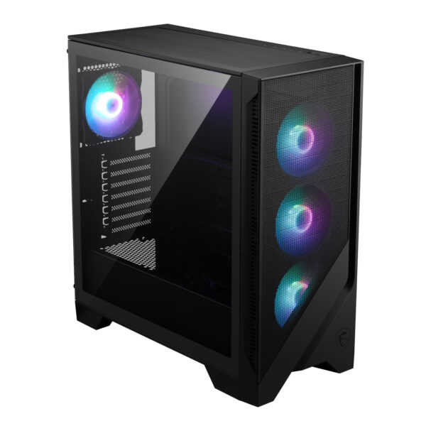 MSI MAG FORGE 320R AIRFLOW Black ATX Mid-Tower Gaming Case 2 MSI MAG FORGE 320R AIRFLOW Black ATX Mid-Tower Gaming Case