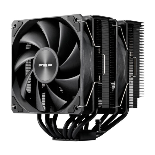 FSP MP7 Black Dual Tower 120mm PWM CPU Black Air Cooler 2 FSP MP7 Black Dual Tower 120mm PWM CPU Black Air Cooler