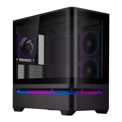 ASUS Prime AP202 ARGB Black Panoramic Tempered Glass Micro-ATX Gaming Case