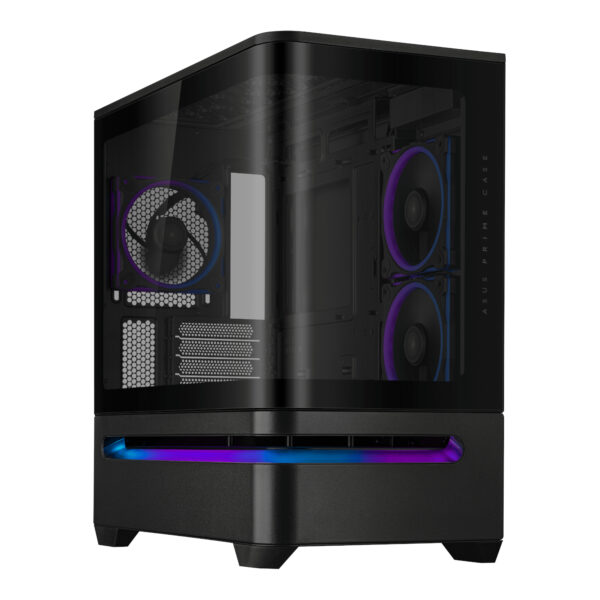 ASUS Prime AP202 ARGB Black Panoramic Tempered Glass Micro-ATX Gaming Case 2 ASUS Prime AP202 ARGB Black Panoramic Tempered Glass Micro-ATX Gaming Case