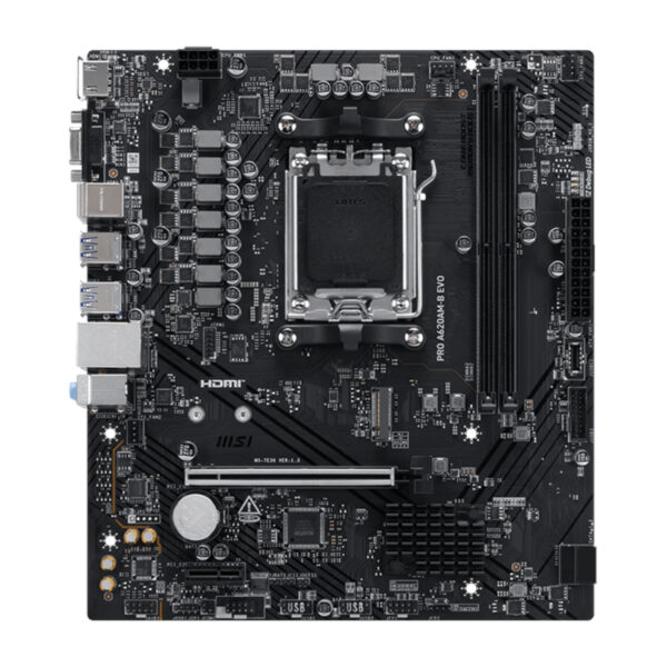 MSI PRO A620AM-B EVO AMD Ryzen AM5 Micro-ATX Motherboard 2 MSI PRO A620AM-B EVO AMD Ryzen AM5 Micro-ATX Motherboard