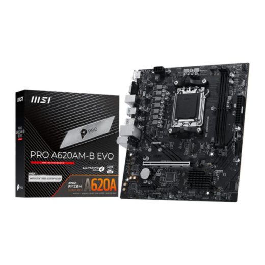 MSI PRO A620AM-B EVO AMD Ryzen AM5 Micro-ATX Motherboard