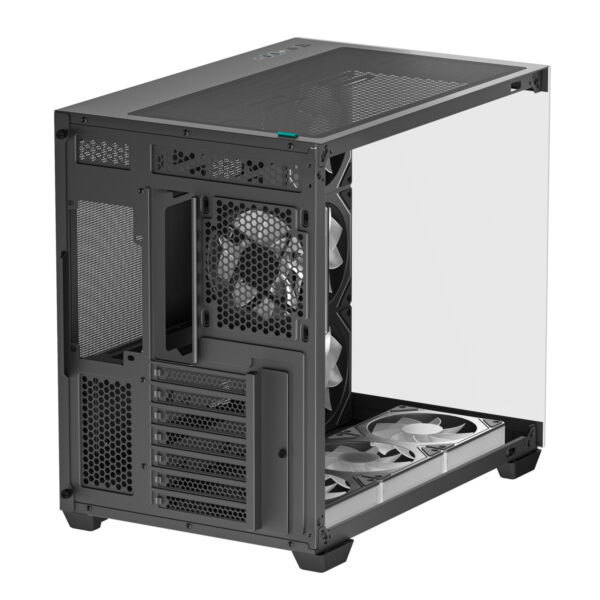 DeepCool CG530 7F Black Dual-Chamber Panoramic Tempered Glass ATX Gaming Case 5 DeepCool CG530 7F Black Dual-Chamber Panoramic Tempered Glass ATX Gaming Case