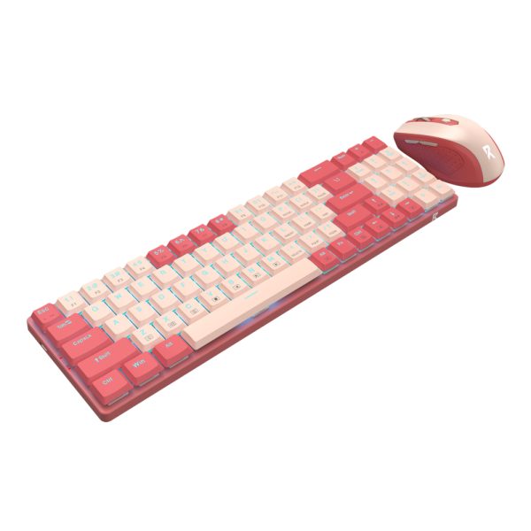 Redragon BS8772 Wireless Keyboard & Mouse Red/Pink Combo 3 Redragon BS8772 Wireless Keyboard & Mouse Red/Pink Combo