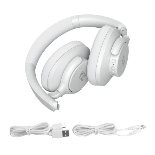 Redragon VIBECORE H610 ANC Bluetooth Wireless Over-Ear White Gaming Headset 7 Redragon VIBECORE H610 ANC Bluetooth Wireless Over-Ear White Gaming Headset