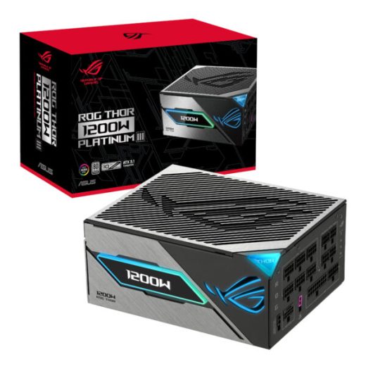 ASUS ROG Thor 1200W Platinum III Fully Modular ATX 3.1 PCIe 5.1 Gaming Power Supply