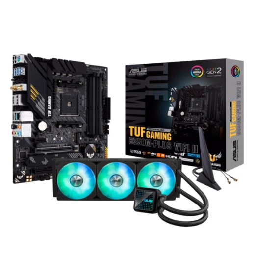 ASUS TUF Gaming B550M-PLUS WiFi II AM4 Motherboard & Prime LC 360 ARGB Bundle