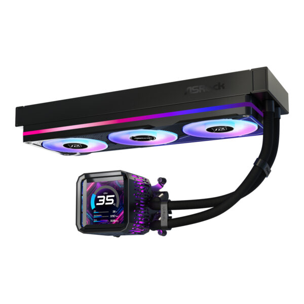 ASRock Phantom Gaming 360 LCD ARGB AIO Liquid CPU Cooler 3 ASRock Phantom Gaming 360 LCD ARGB AIO Liquid CPU Cooler