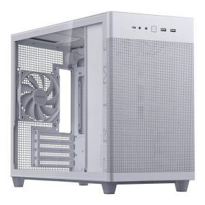 ASUS Prime AP201 Tempered Glass Micro-ATX White Mini Tower Gaming Chassis