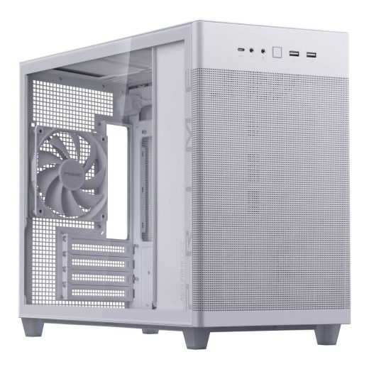 ASUS Prime AP201 Tempered Glass Micro-ATX White Mini Tower Gaming Chassis