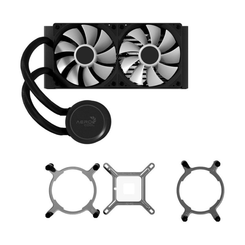 AeroCool Abyss L240R ARGB 240mm AIO Liquid CPU Cooler Black 4 AeroCool Abyss L240R ARGB 240mm AIO Liquid CPU Cooler Black