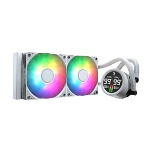 AeroCool Abyss L240R Digi ARGB 240mm AIO Liquid CPU Cooler White