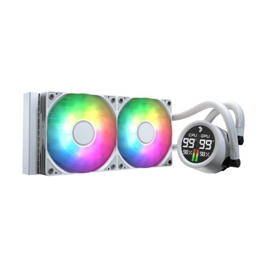AeroCool Abyss L240R Digi ARGB 240mm AIO Liquid CPU Cooler White