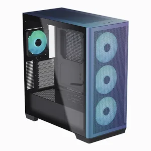 APNX C1-R ChromaFlair Tempered Glass Mid-Tower ATX Gaming Chassis